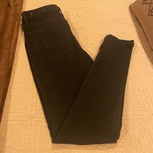 Black high rise super stretch jeggings